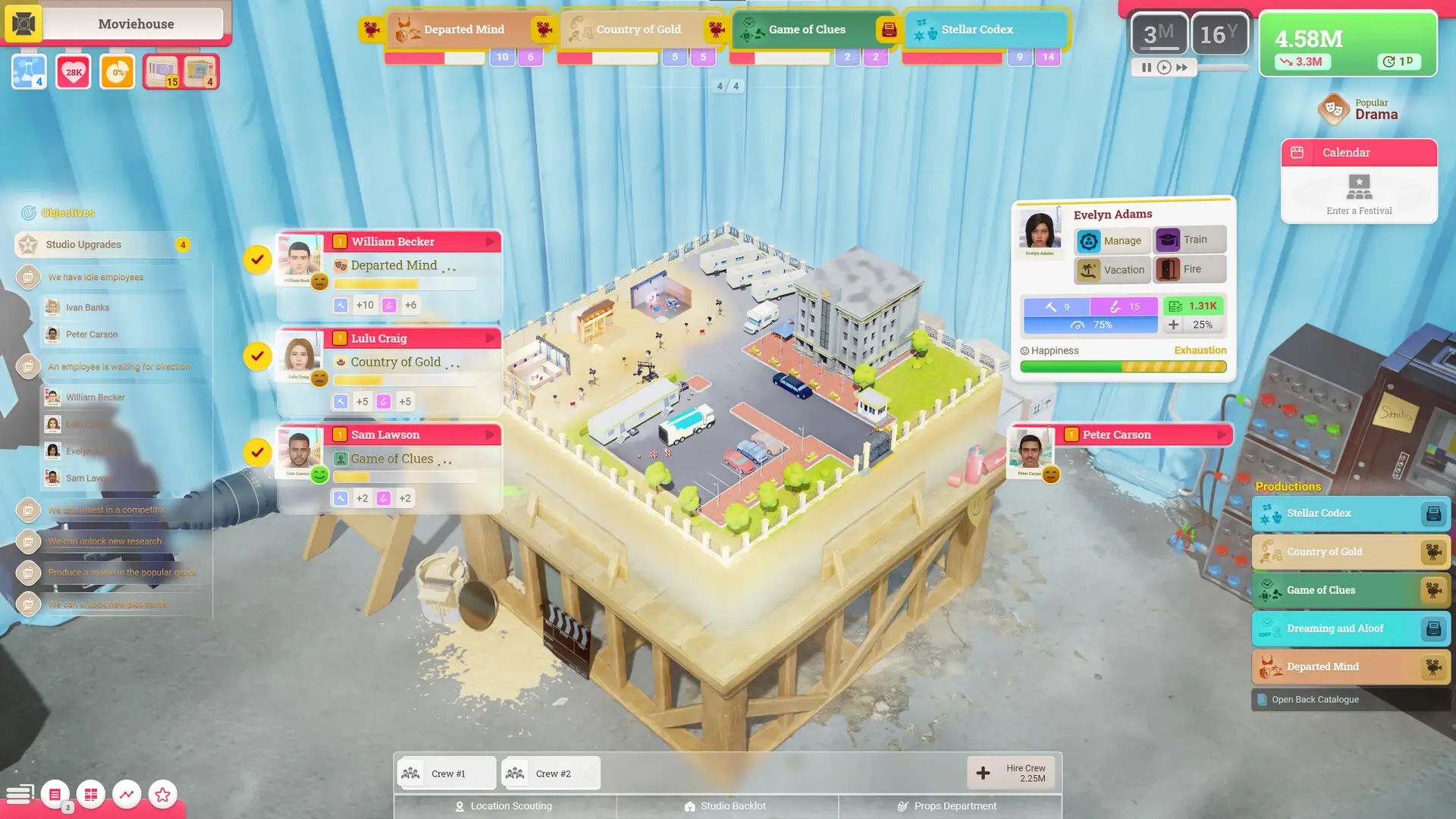 Moviehouse – The Film Studio Tycoon mac游戏 screenshot-1