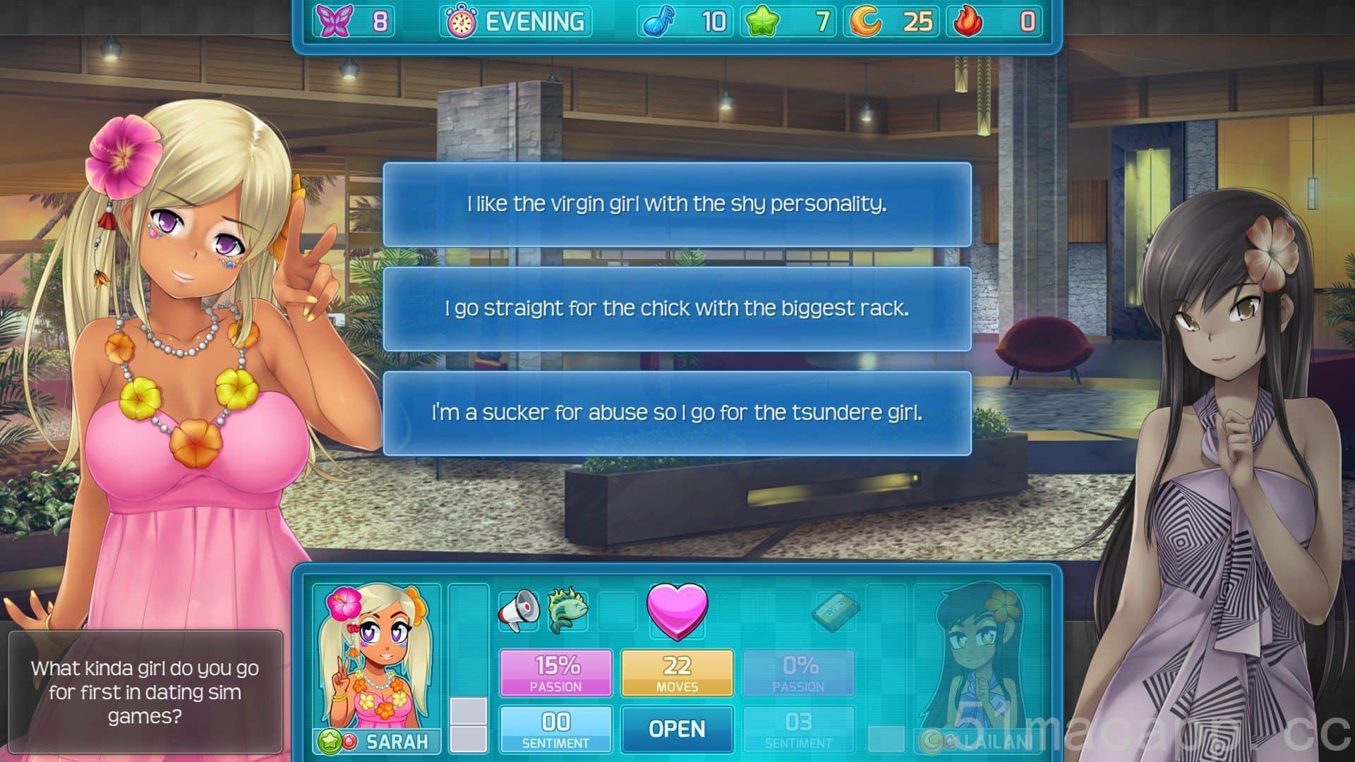 HuniePop 2: Double Date mac游戏 screenshot-3