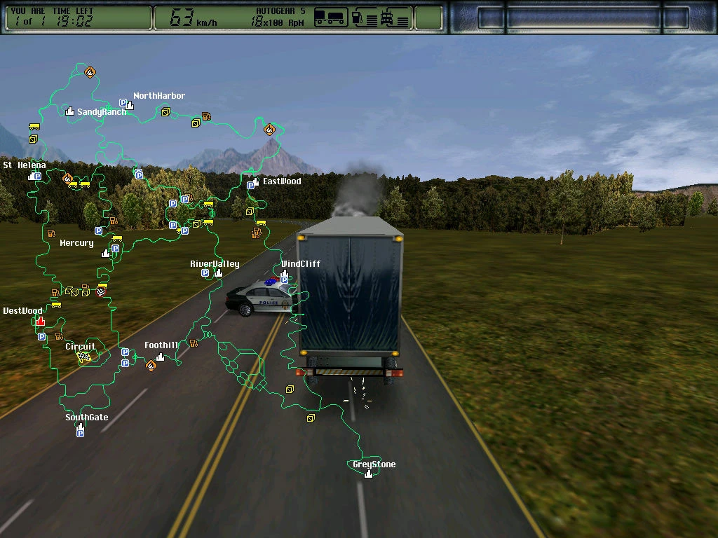 Дальнобойщики 2 (Hard Truck 2 - King of the Road) mac游戏 screenshot-0