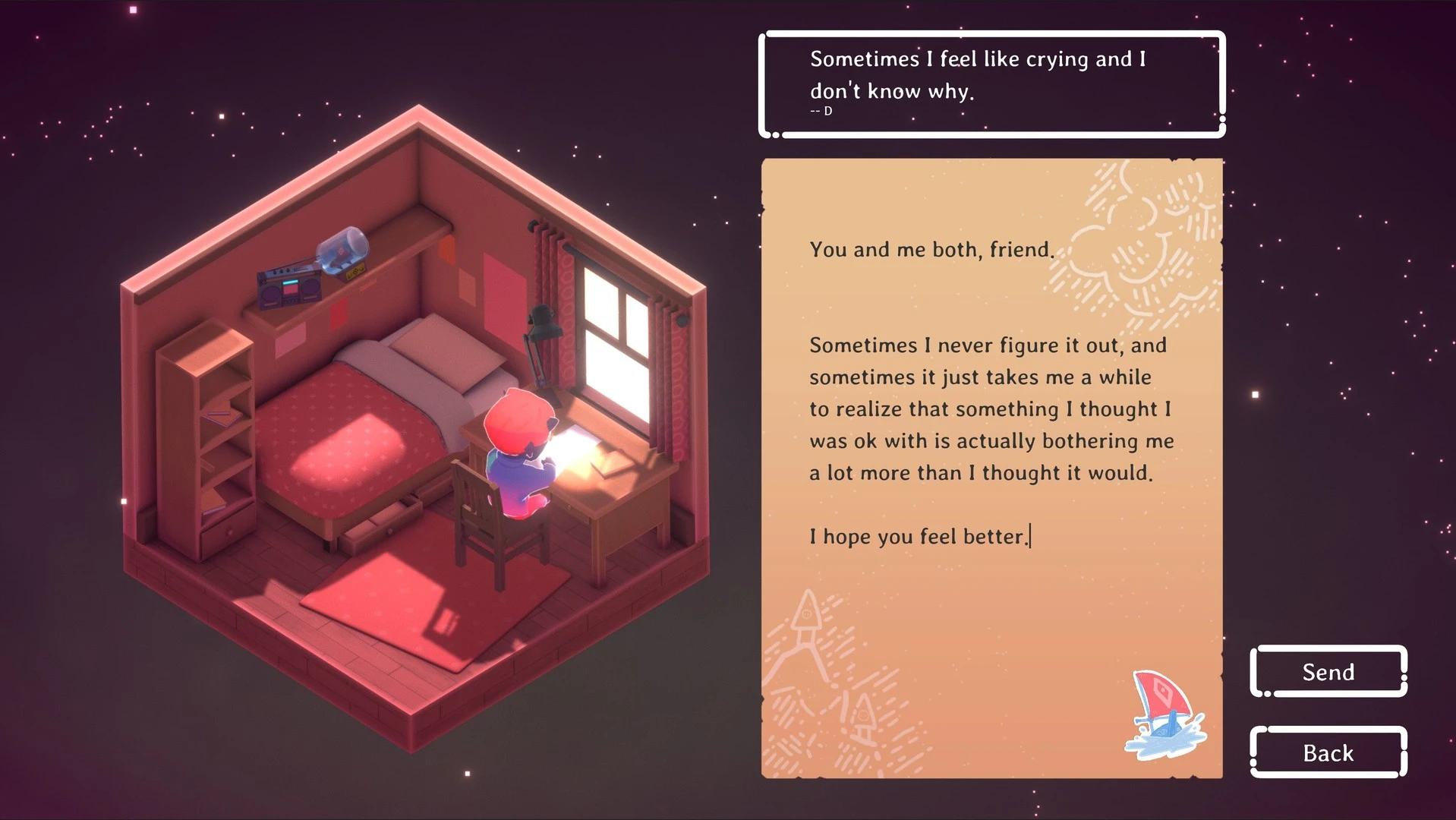 Kind Words (lo fi chill beats to write to) mac游戏 screenshot-3