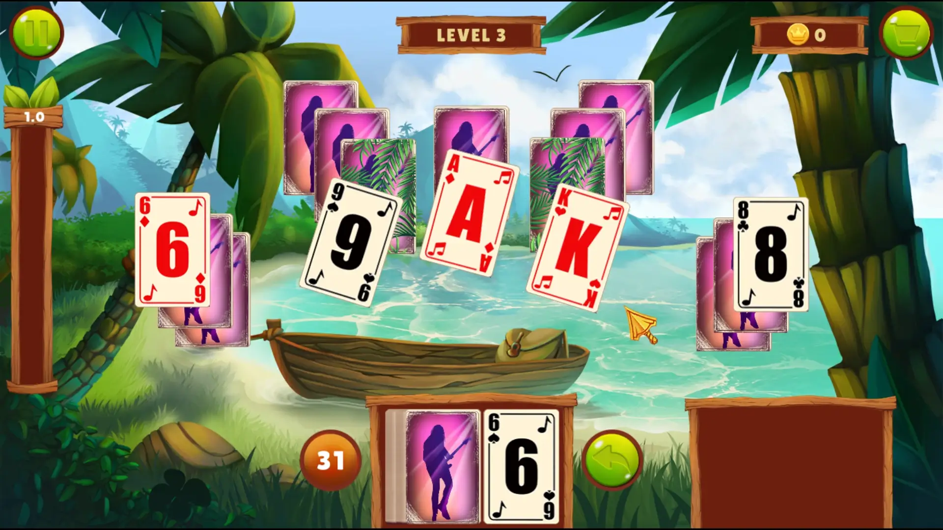 Musical Mystery of the Tropical Island Solitaire mac游戏 screenshot-3