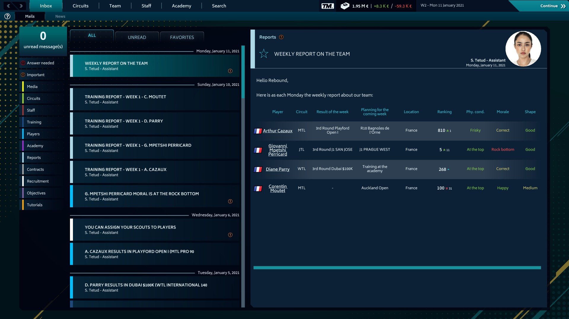 Tennis Manager 2021 mac游戏 screenshot-3