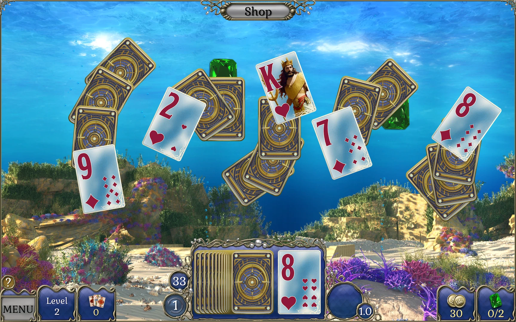 Jewel Match Solitaire Atlantis 4 Collector's Edition mac游戏 screenshot-0