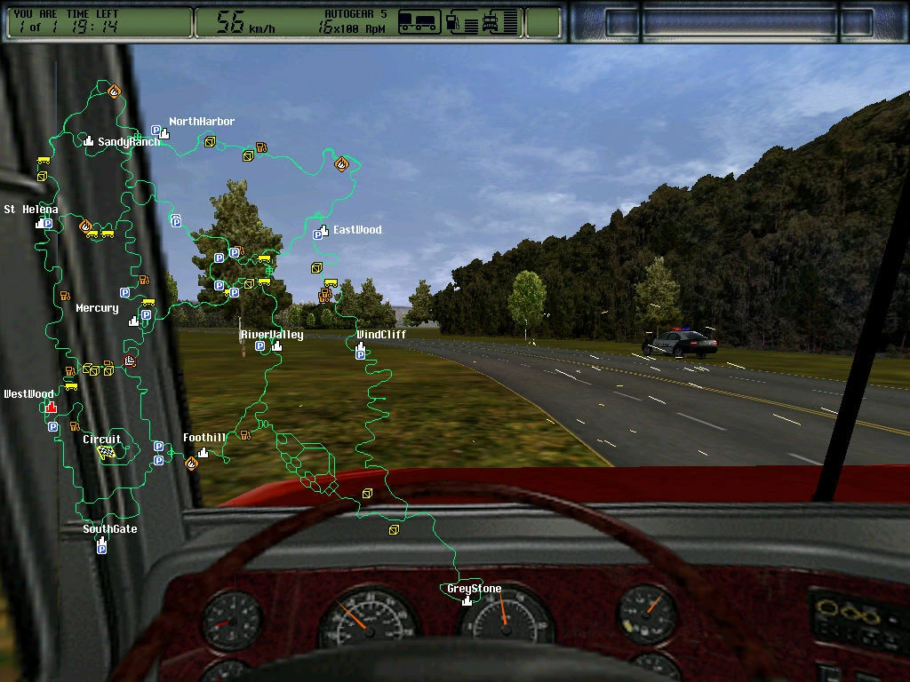 Дальнобойщики 2 (Hard Truck 2 - King of the Road) mac游戏 screenshot-1