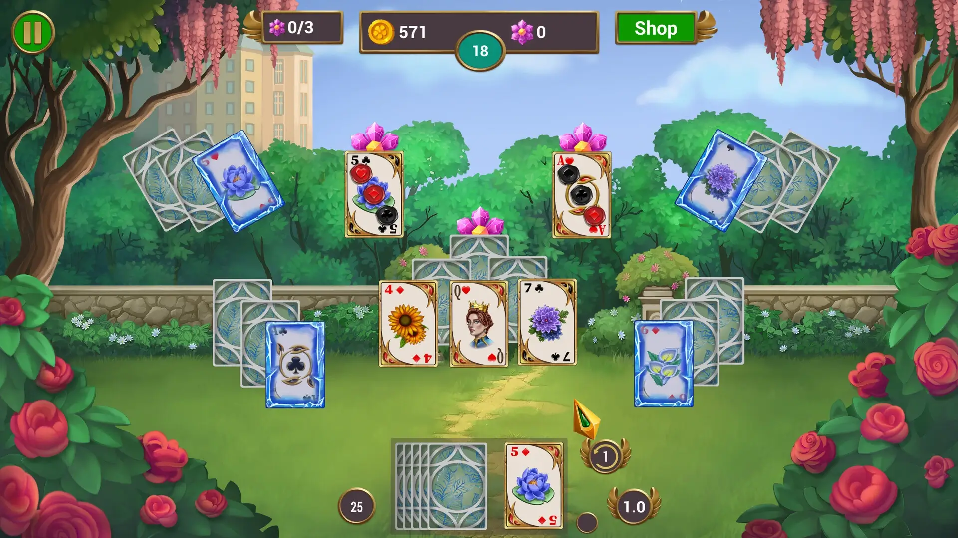 Solitaire Quest: Garden Story mac游戏 screenshot-1
