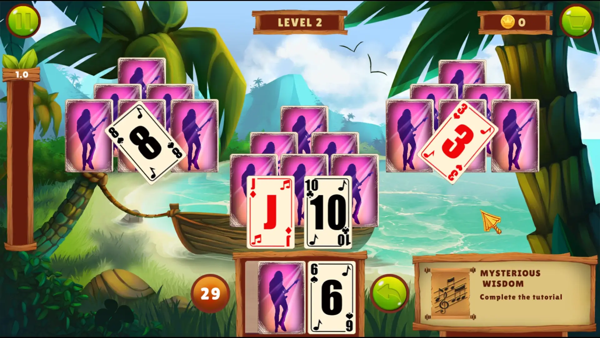 Musical Mystery of the Tropical Island Solitaire mac游戏 screenshot-1
