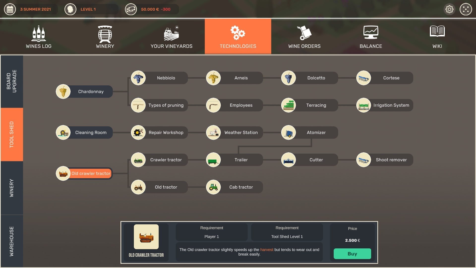 Hundred Days - Winemaking Simulator mac游戏 screenshot-2