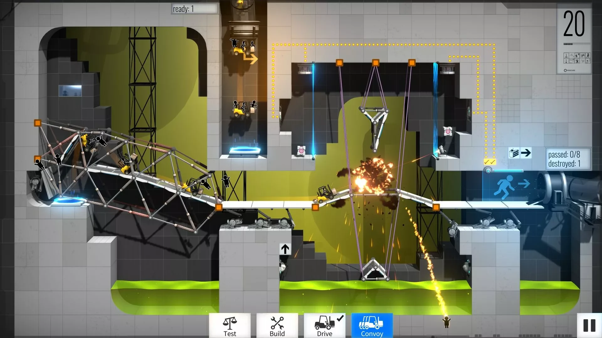 Bridge Constructor Portal mac游戏 screenshot-4